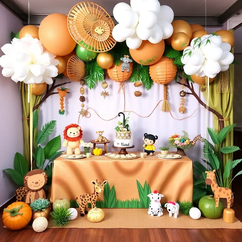 Kit temático montado para festa